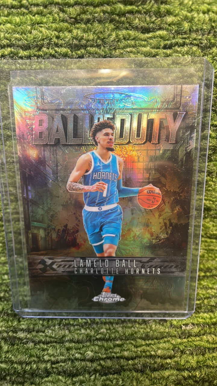 lot 237F image: 202526 Topps chrome LaMelo Ball call of duty refractor Charlotte Hornets